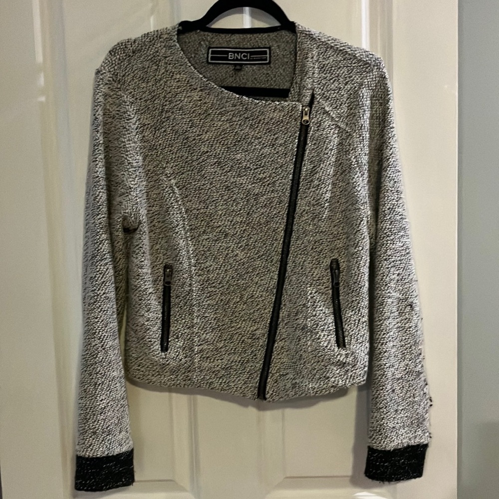 Cool Moto Sweater Jacket Blazer size XL